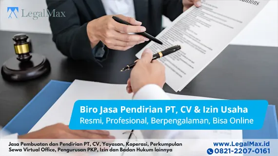 Jasa Pembuatan PT dan Virtual Office Terdekat Murah